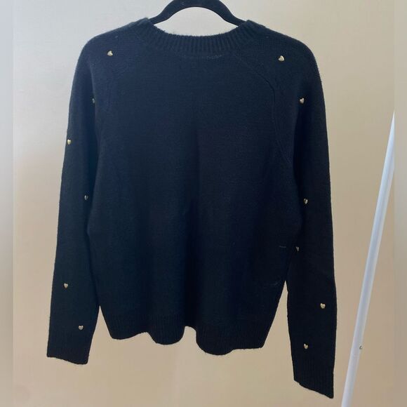 Lucky Brand Heart Studded Crewneck Sweater - Picture 3 of 8